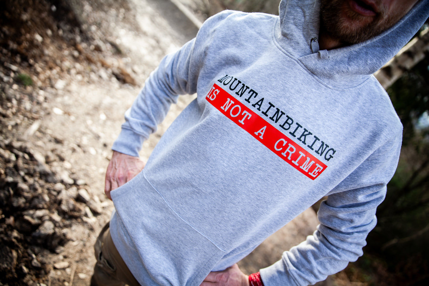 Mountainbiking is not a Crime Hoodie